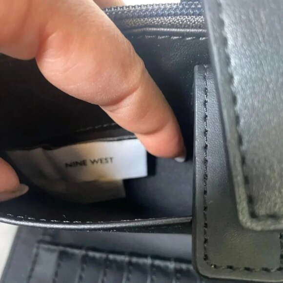 | Black and Grey wallet clutch - Picture 6 of 10